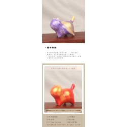 小貓咪漂漆手工藝品桌面擺件